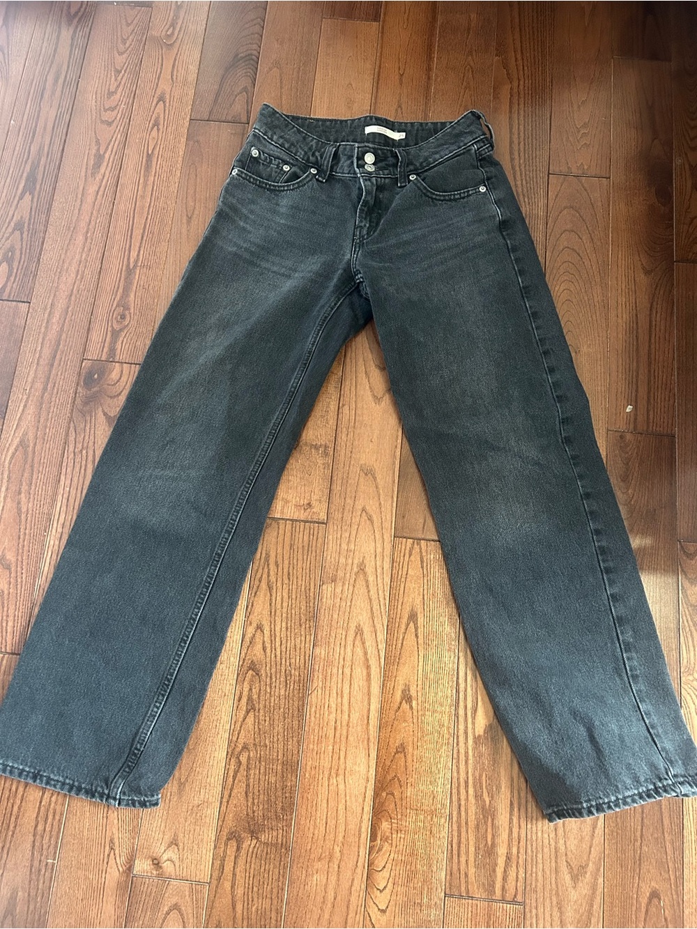 Levi’s Woman’s Black Straight-Leg Jeans - Classic Everyday Style